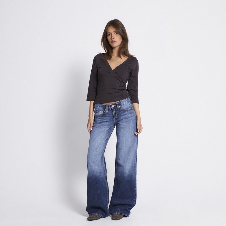V-neck 3/4 sleeve top "Minelle"